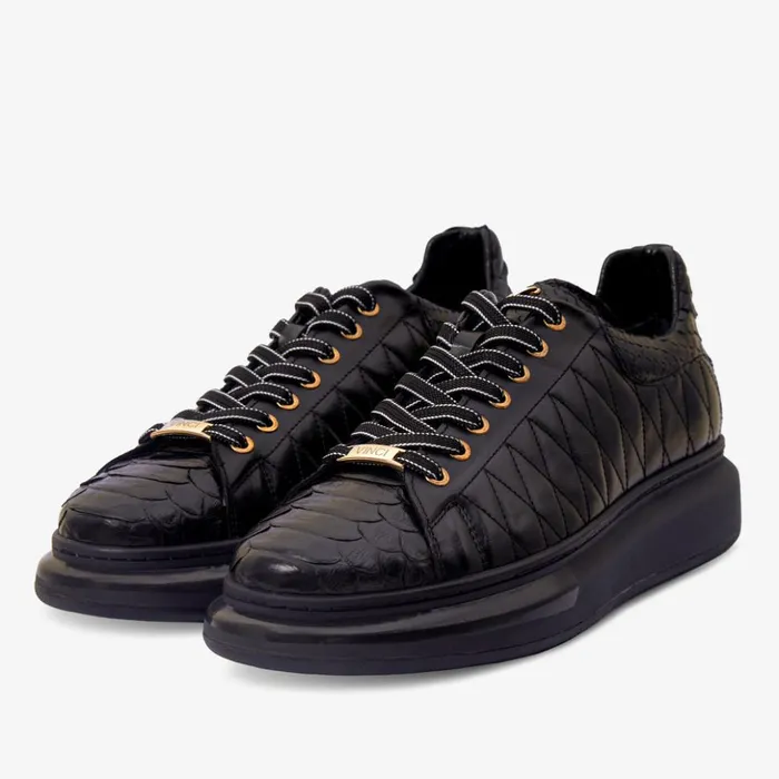 Vinci Leather Sneakers The Adler Black Snk Leather Sneaker Limited Edition 8211 Men
