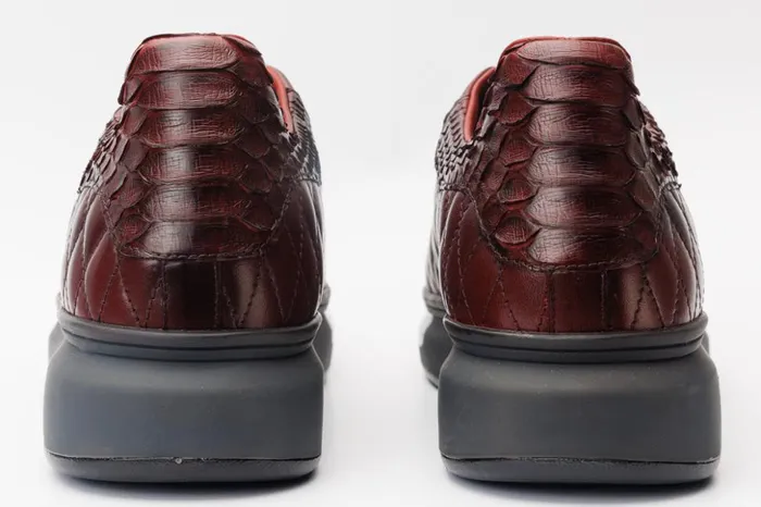 Vinci Leather Sneakers The Adler Burgundy Snk Leather Sneaker Limited Edition 8211 Men