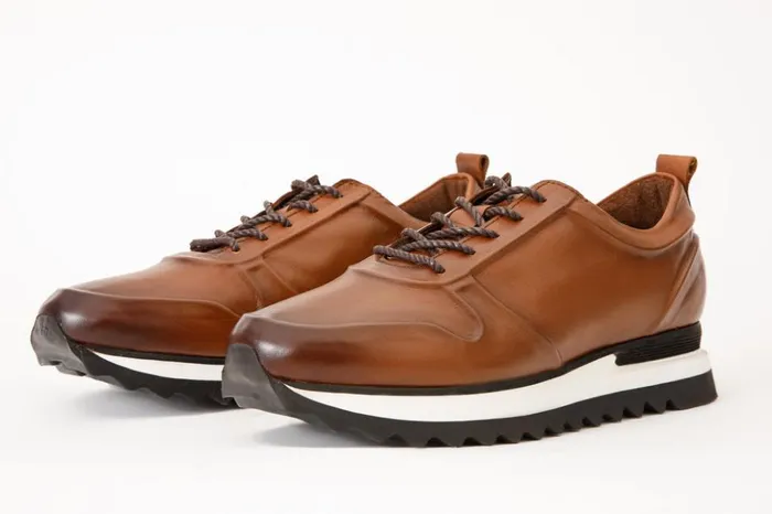 Vinci Leather Sneakers The Barnett Tan Leather Sneaker 8211 Men