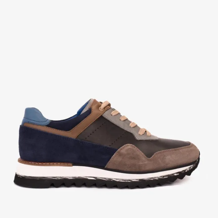 Vinci Leather Sneakers The Hoskova Jean Blue Leather Sneaker 8211 Men