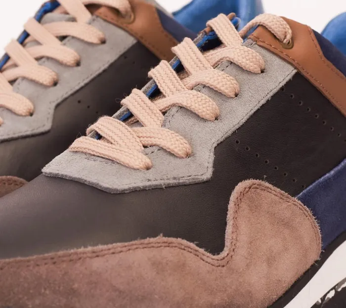 Vinci Leather Sneakers The Hoskova Jean Blue Leather Sneaker 8211 Men