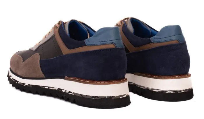 Vinci Leather Sneakers The Hoskova Jean Blue Leather Sneaker 8211 Men