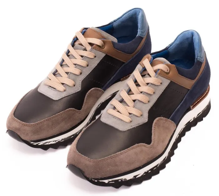 Vinci Leather Sneakers The Hoskova Jean Blue Leather Sneaker 8211 Men