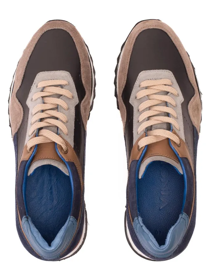 Vinci Leather Sneakers The Hoskova Jean Blue Leather Sneaker 8211 Men