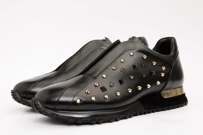 Vinci Leather Sneakers The Infanta Black Spike Leather Sneaker Limited Edition 8211 Men