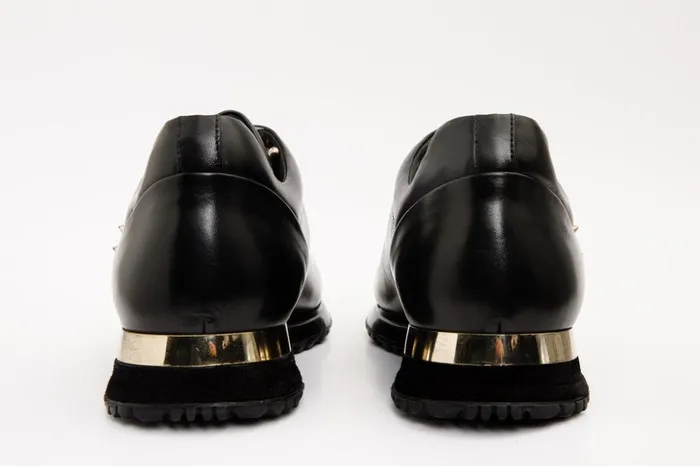 Vinci Leather Sneakers The Infanta Black Spike Leather Sneaker Limited Edition 8211 Men