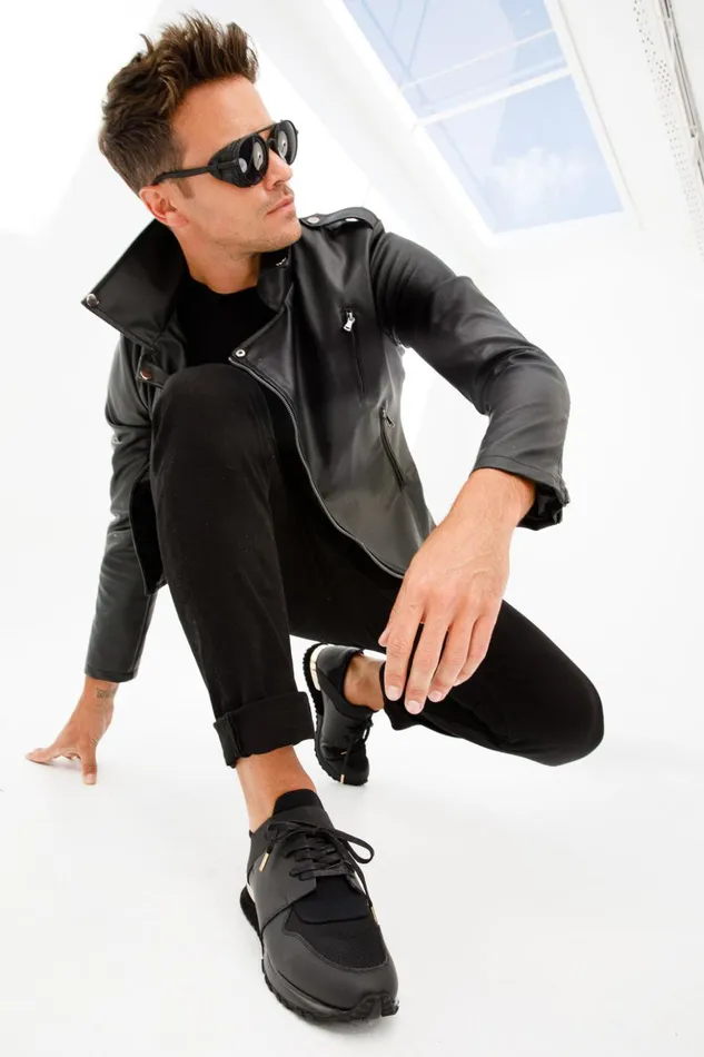 Vinci Leather Sneakers The Reno Black Leather Sneaker 8211 Men