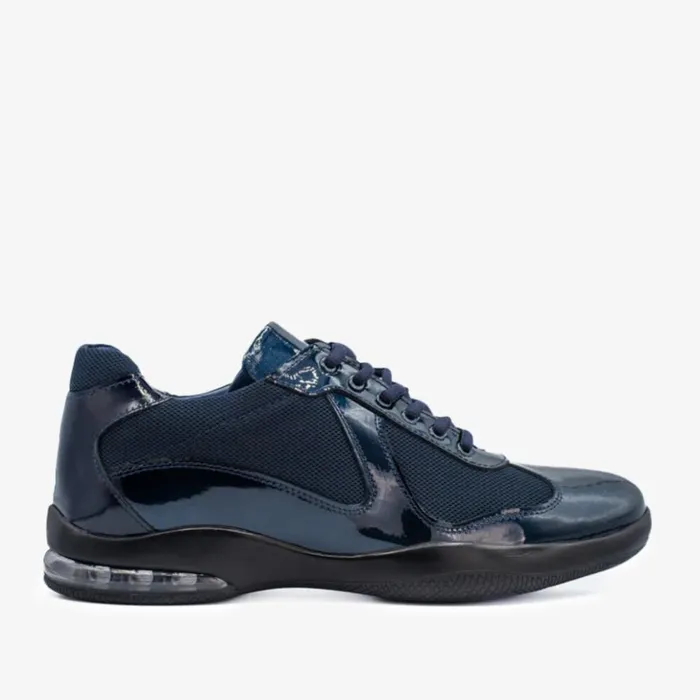 Vinci Leather Sneakers The Zona Navy Leather Sneaker 8211 Men