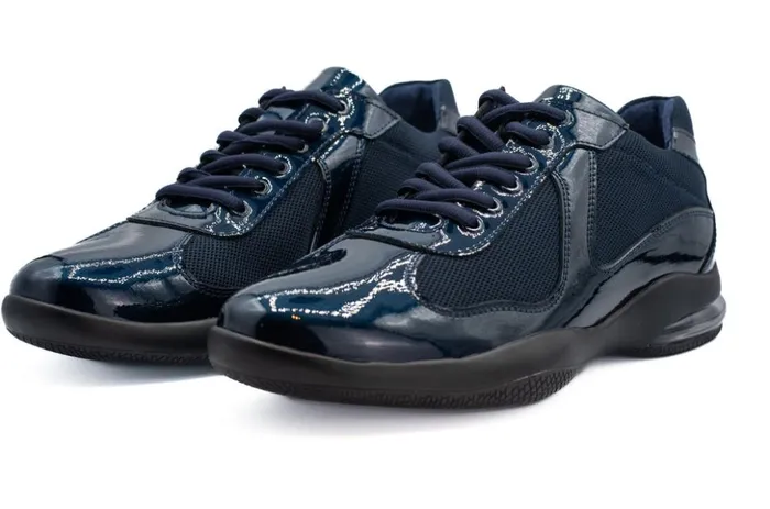 Vinci Leather Sneakers The Zona Navy Leather Sneaker 8211 Men