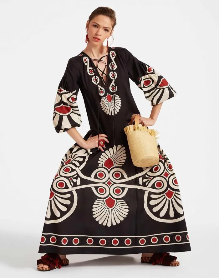 Viviana Dress Medallion Place Black Women La Double J Dresses