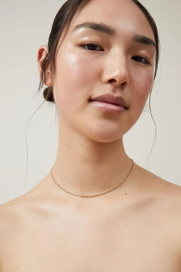 Waterproof Fine Chain Necklace Gold Plated Twist Chain Women Cotton On Accessories Waterproof Fine Chain Necklace Gold Plated Twist Chain Women Cotton On Accessories
