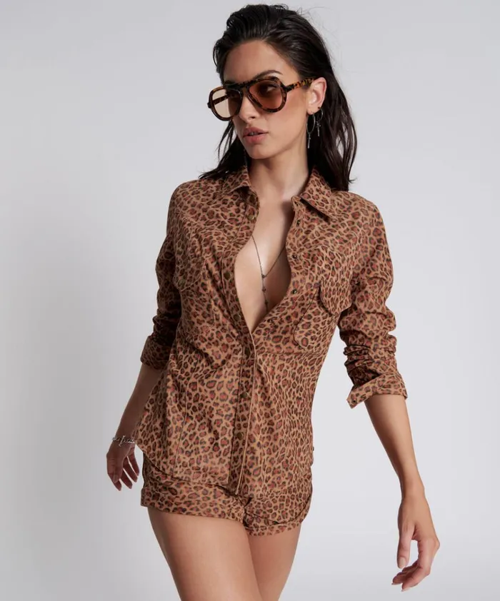 WILD THING SUEDE SHACKET Women One Teaspoon Shirts