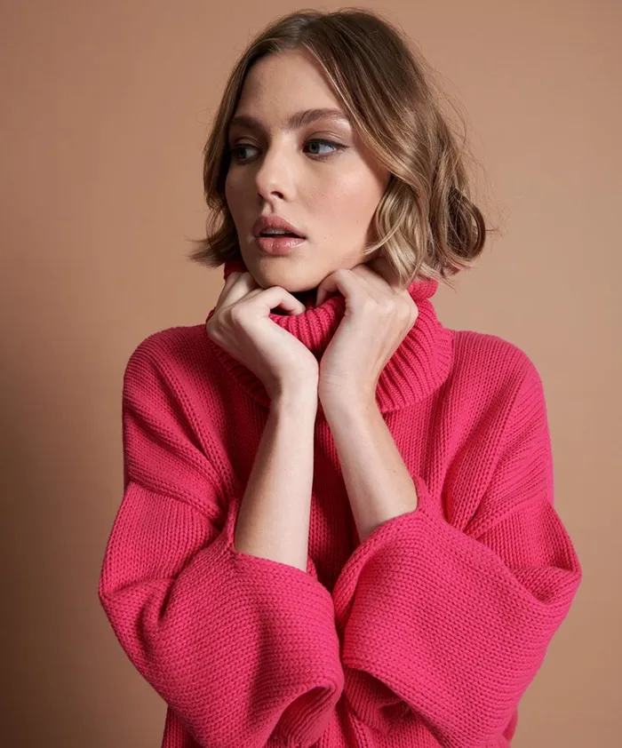 WINONA BACKLESS SWEATER PINK Women One Teaspoon Knitwear WINONA BACKLESS SWEATER PINK Women One Teaspoon Knitwear