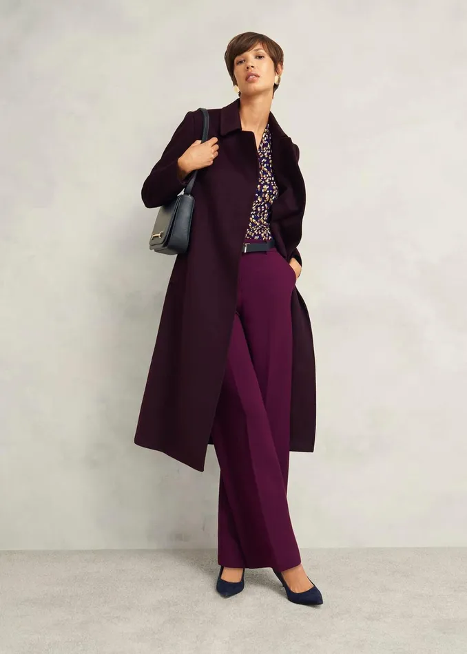 Women Aimee Printed Top Purple Multi Hobbs Tops