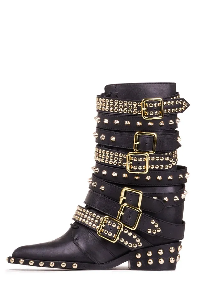 Women Ankle To Mid Jeffrey Campbell DRACOSTUD White Silver