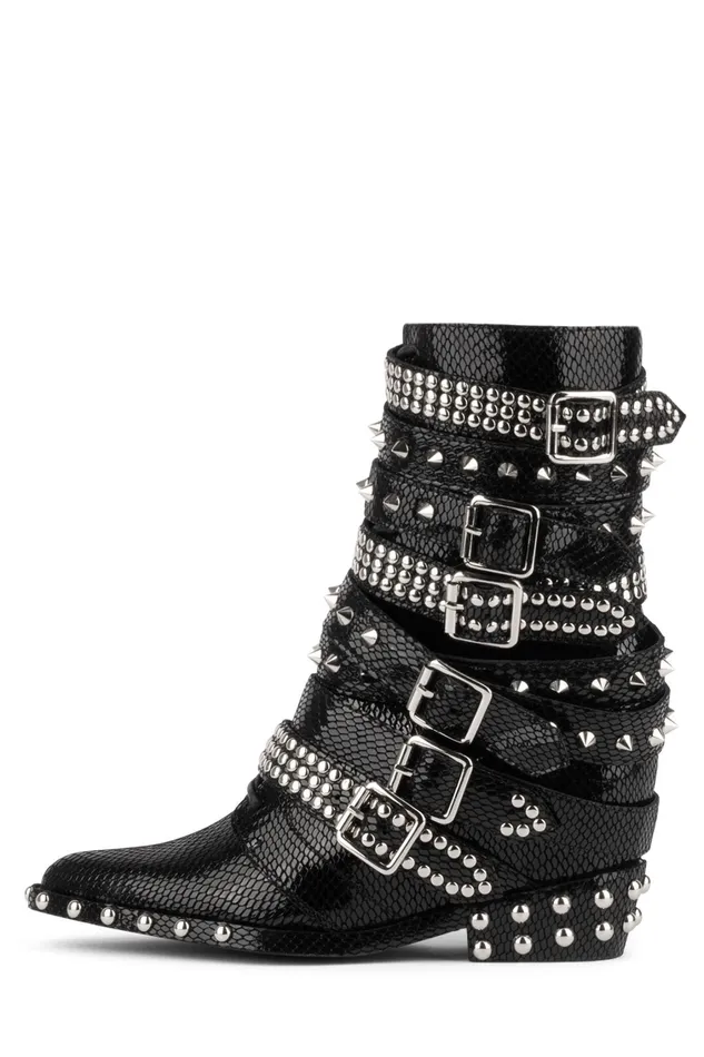 Women Ankle To Mid Jeffrey Campbell DRACOSTUD White Silver