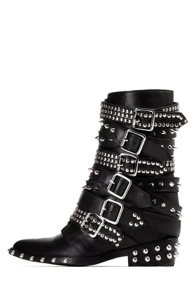 Women Ankle To Mid Jeffrey Campbell DRACOSTUD White Silver