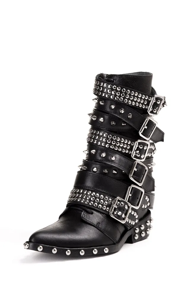 Women Ankle To Mid Jeffrey Campbell DRACOSTUD White Silver
