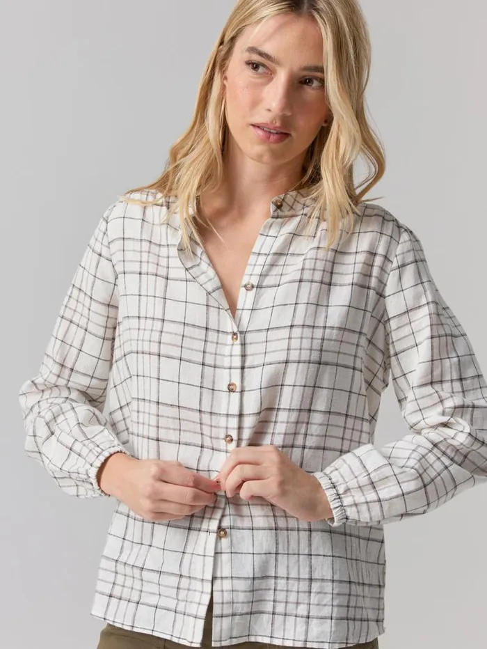Women As You Are Button Front Shirt Graphic Windowpane Sanctuary Clothing Tees and Tops Women As You Are Button Front Shirt Graphic Windowpane Sanctuary Clothing Tees and Tops