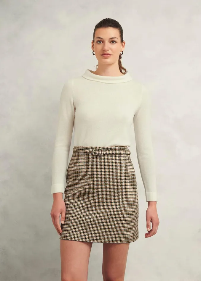 Women Audrey Wool Cashmere Jumper Warm Ivory Hobbs Jumpers and Cardigans