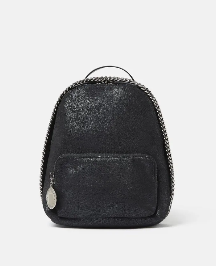 Women Backpacks Stella McCartney Falabella Mini Backpack Midnight Black
