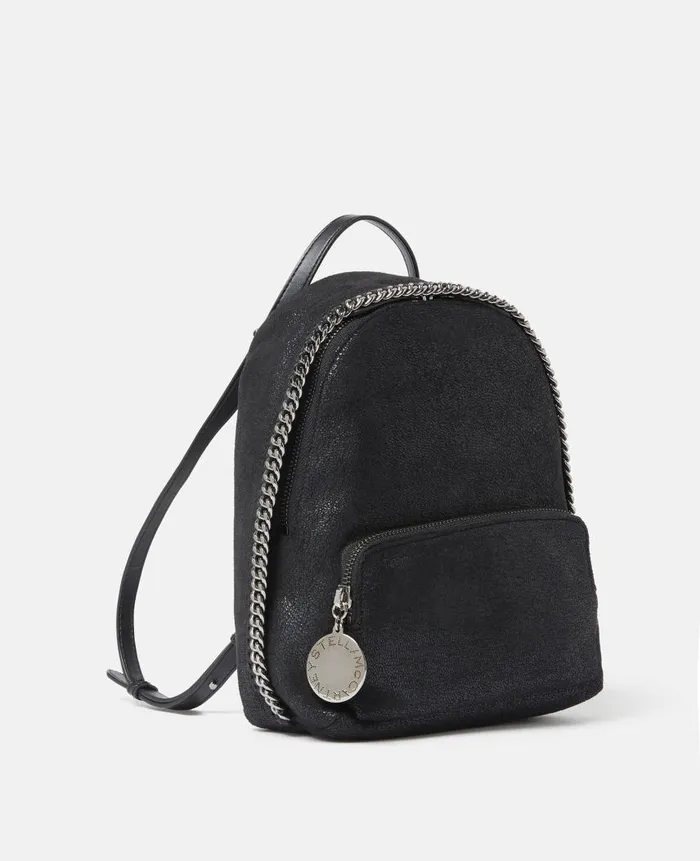 Women Backpacks Stella McCartney Falabella Mini Backpack Midnight Black