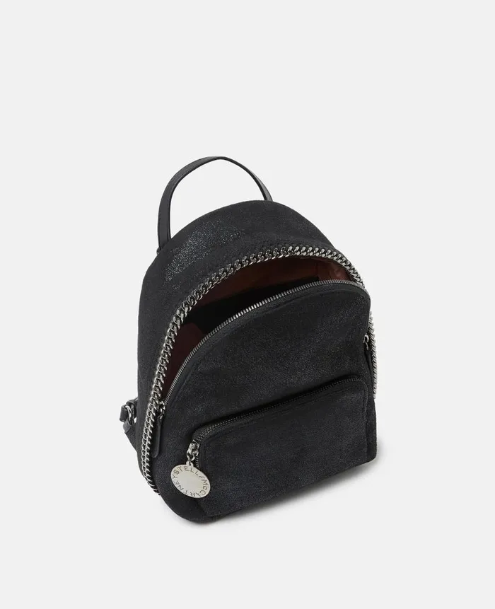 Women Backpacks Stella McCartney Falabella Mini Backpack Midnight Black