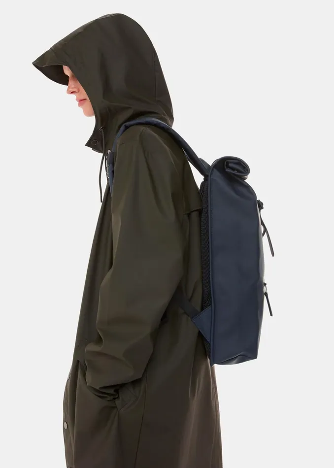 Women Backpacks Whistles Navy Rains Rolltop Back Pack