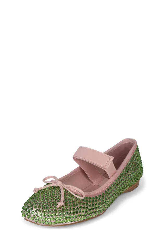 Women Ballet Flats Jeffrey Campbell PRIMAJ Red Satin Red