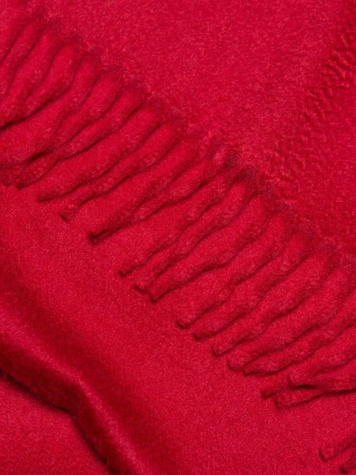 Women Begg X Co Arran Scarf Arran Solid Classic Cashmere Scarf Carmine