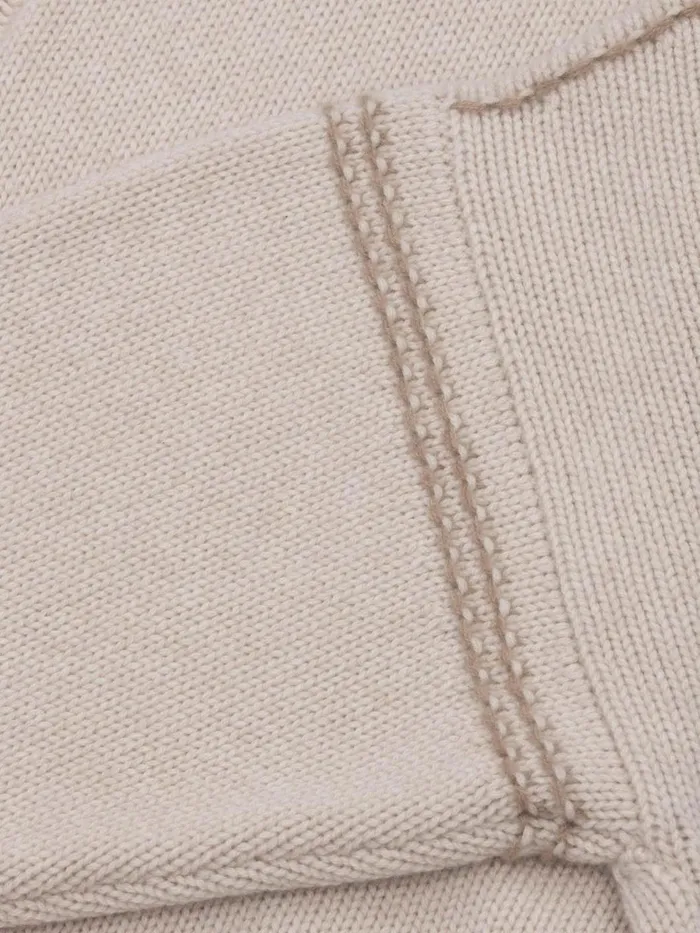 Women Begg X Co Cardigans Beach Comber Cardigan Cashmere Cardigan Pale Cloudbrown Undyed
