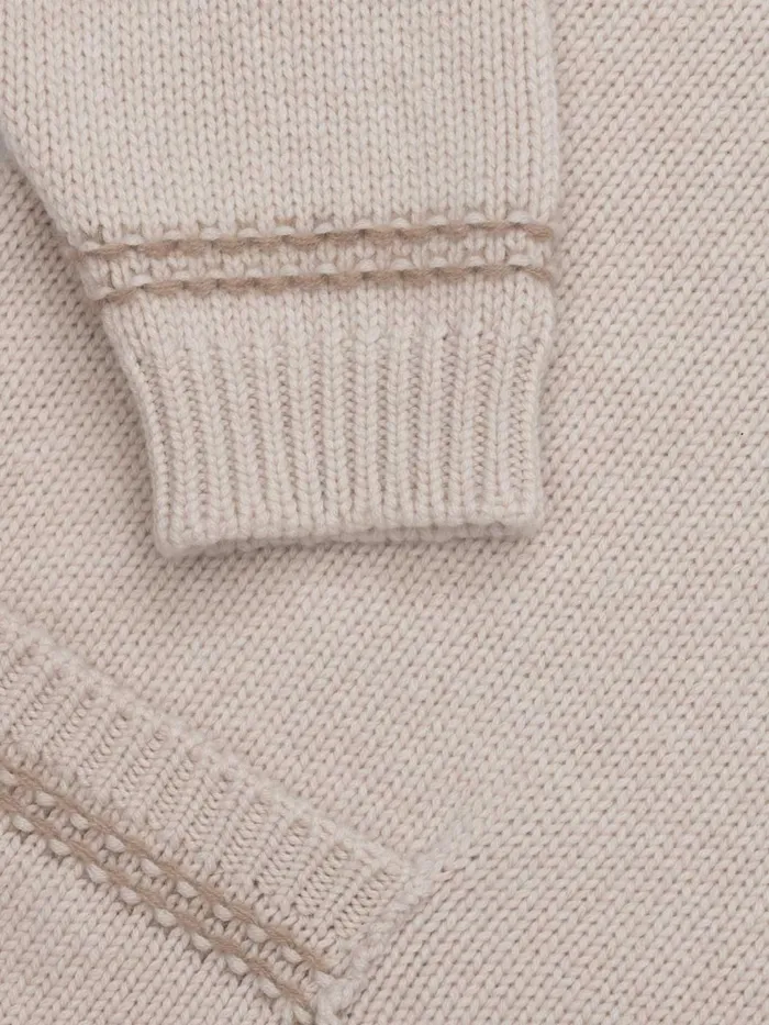 Women Begg X Co Cardigans Beach Comber Cardigan Cashmere Cardigan Pale Cloudbrown Undyed