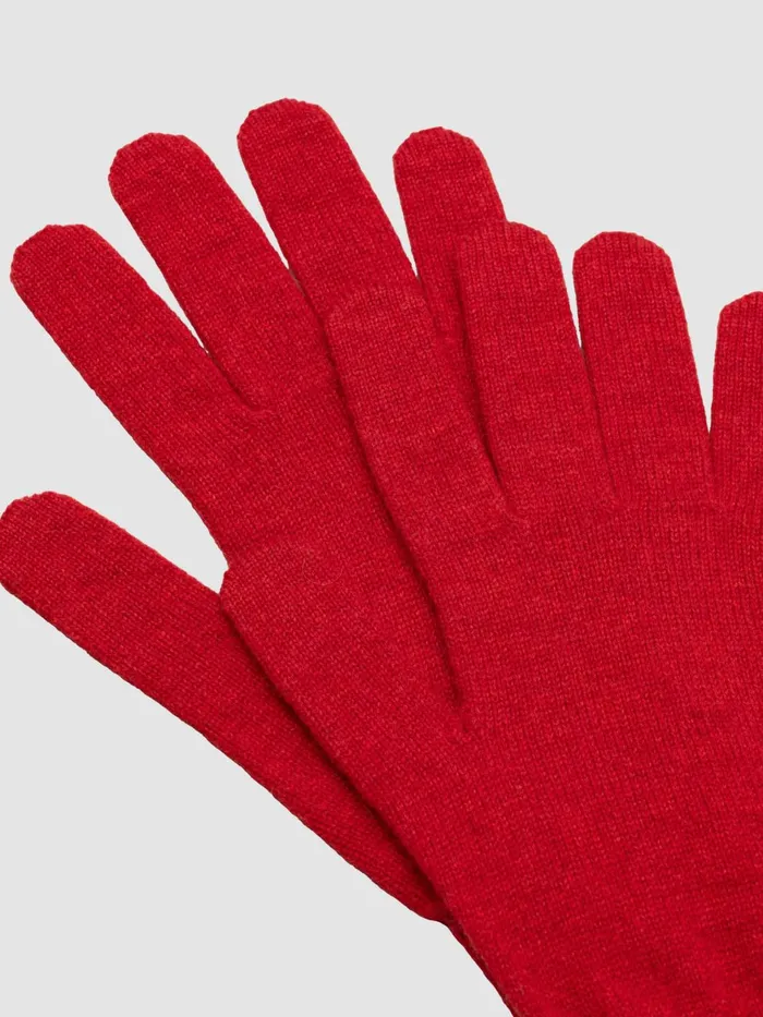 Women Begg X Co Gloves Shaded Gloves Cashmere Gloves Dark Red