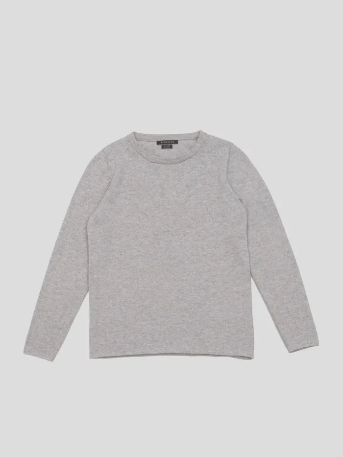 Women Begg X Co Polos and TShirts Luxe Cashmere TShirt Feather Grey