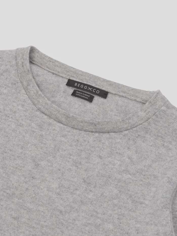 Women Begg X Co Polos and TShirts Luxe Cashmere TShirt Feather Grey