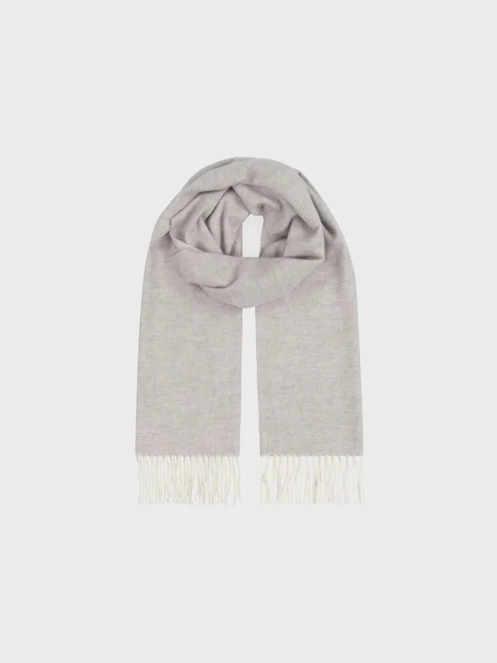 Women Begg X Co Scarves Arran Reversible Oversized Cashmere Scarf White Silver Women Begg X Co Scarves Arran Reversible Oversized Cashmere Scarf White Silver
