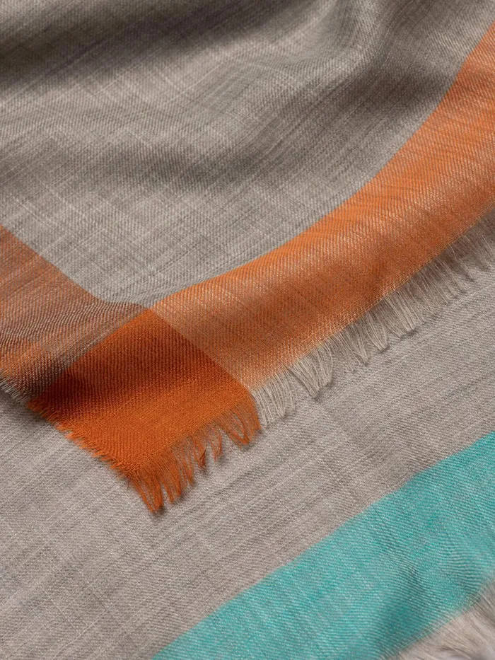 Women Begg X Co Scarves Wispy Peploe Superfine Cashmere Scarf Dark Grey Teal
