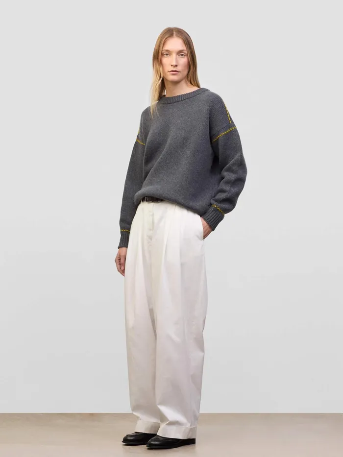 Women Begg X Co Sweaters Chitose Cashmere Sweater Titanium Tumeric