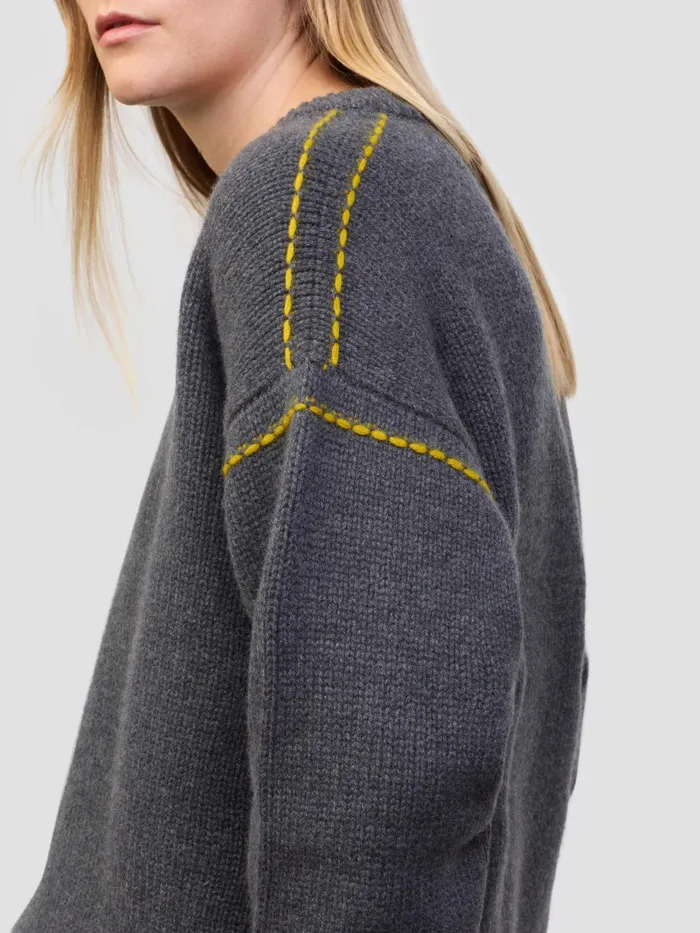 Women Begg X Co Sweaters Chitose Cashmere Sweater Titanium Tumeric