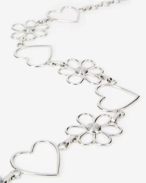 Women Belts The Kooples Silver Chain Belt Silver
