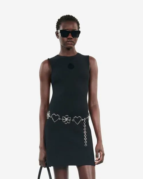 Women Belts The Kooples Silver Chain Belt Silver