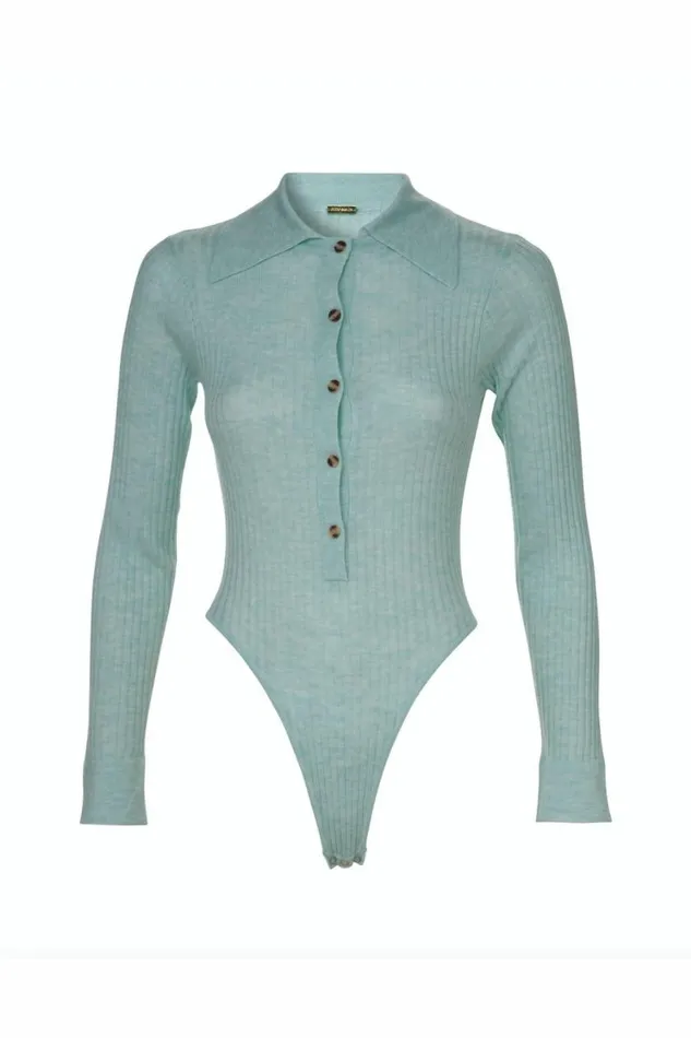 Women Bodysuits DODO BAR OR Pollie Bodysuit Light Blue