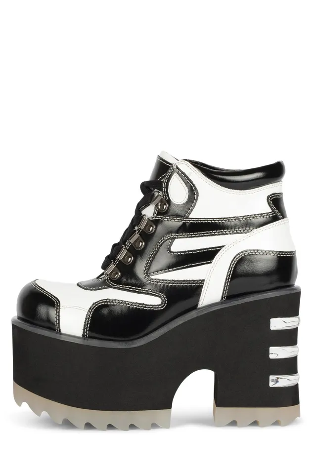 Women Boot Jeffrey Campbell DANGERS Black White