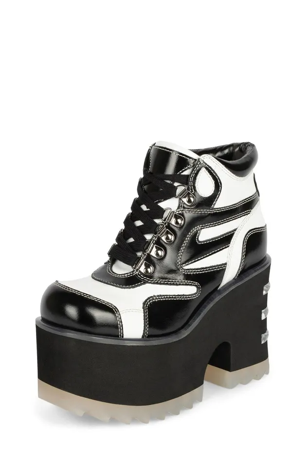 Women Boot Jeffrey Campbell DANGERS Black White