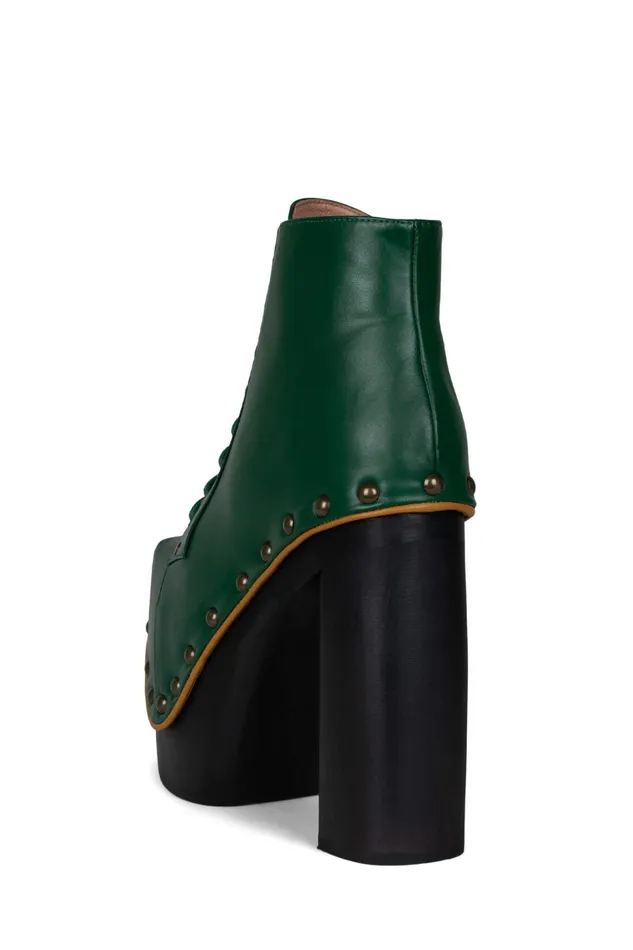Women Boot Jeffrey Campbell GIANTLITA Green Yellow
