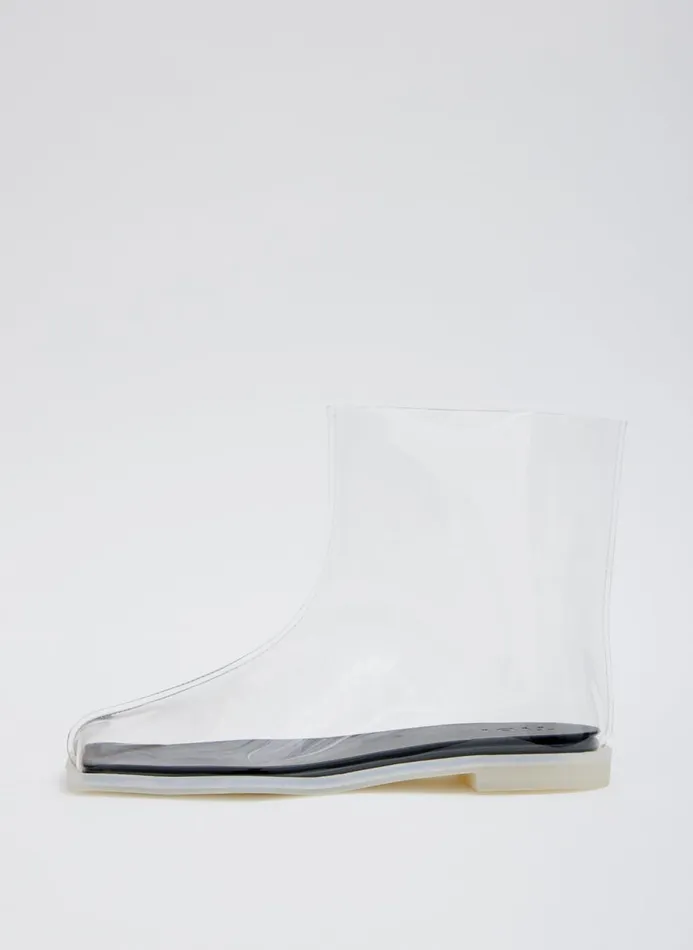 Women Boots Tibi Baby Rain Bootie Clear