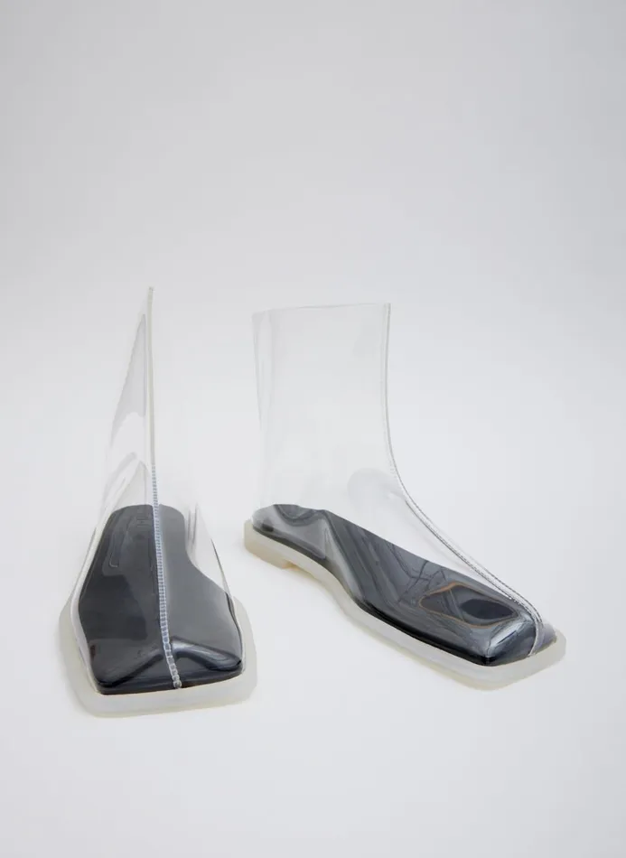 Women Boots Tibi Baby Rain Bootie Clear