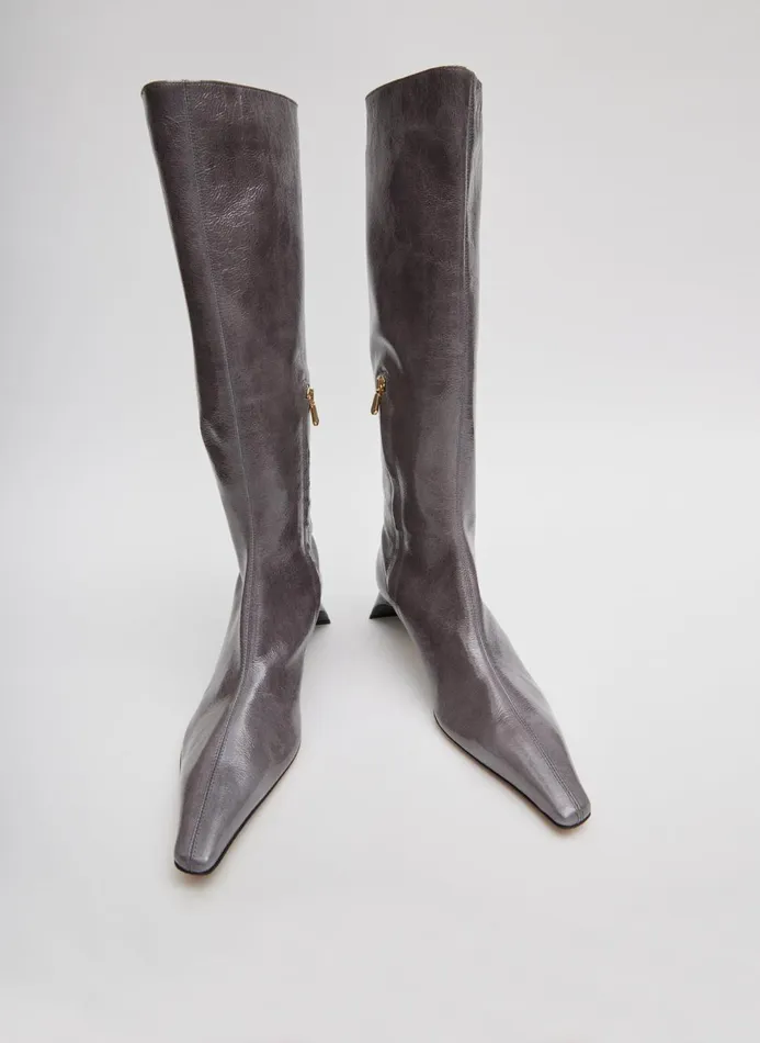 Women Boots Tibi Boris Boot Ash Grey