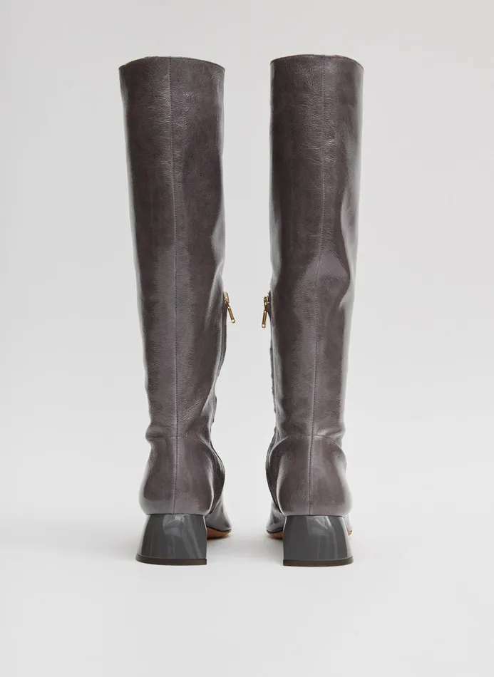 Women Boots Tibi Boris Boot Ash Grey