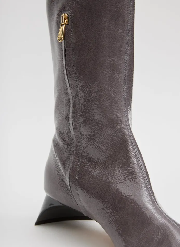 Women Boots Tibi Boris Boot Ash Grey